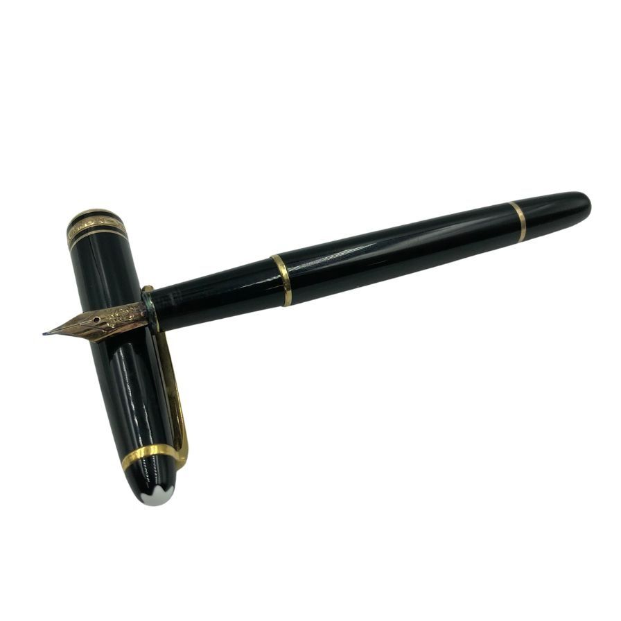 美品 フランス仕様 モンブラン 144 万年筆 ボルドー 中白 EF 18K