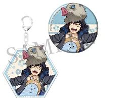 鬼滅の刃 缶バッジ＆アクリルチャームセット CRAFTHOLICver 嘴平伊之助