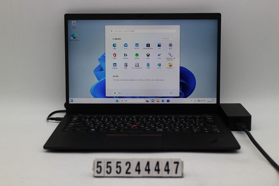 Lenovo ThinkPad X1 Carbon 7th Gen Core i5 8365U 1.6GHz/16GB/256GB(SSD)/14W/FHD(1920x1080) タッチパネル/Win11 【555244447】