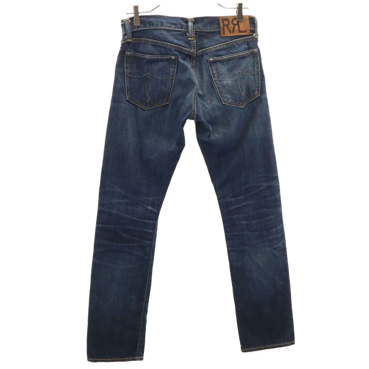 ダブルアールエル RRL USA製 スリムデニムパンツ W28 インディゴ