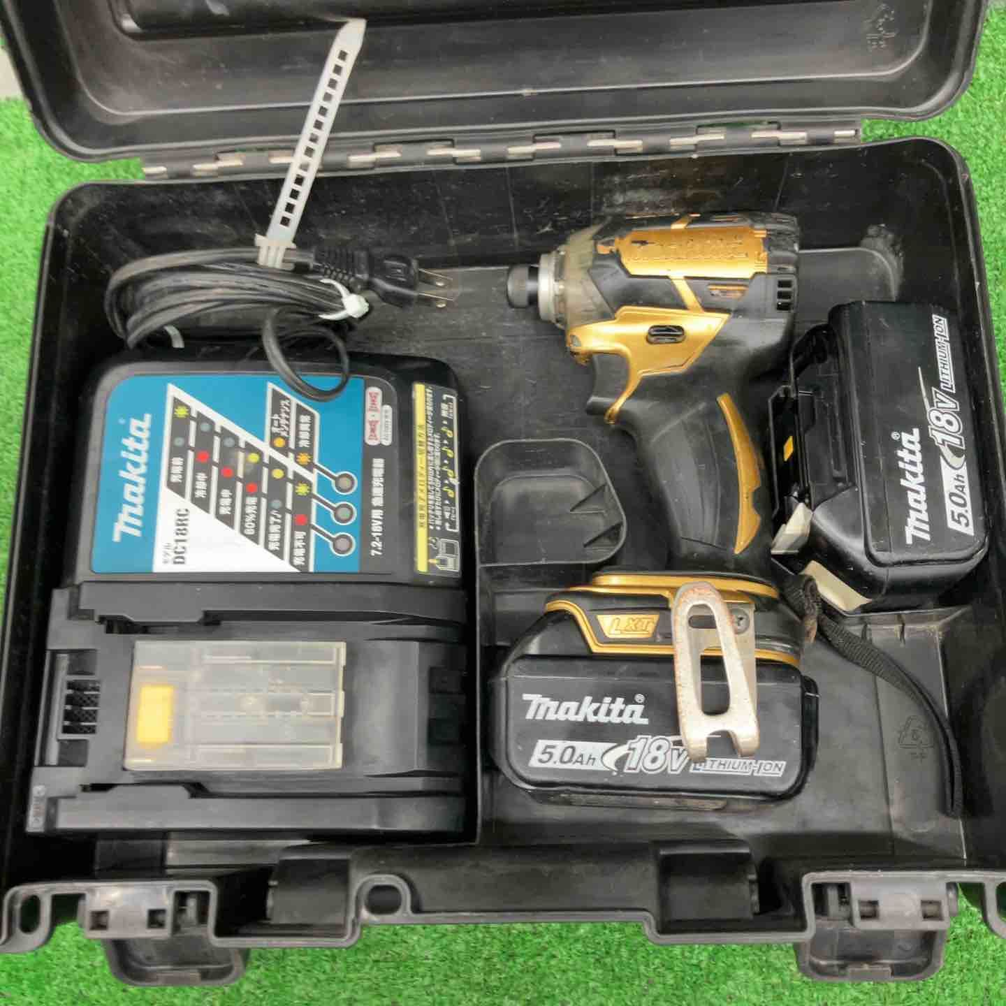 現状品 マキタ makita コードレスインパクトドライバー 18V ゴールド TD148DSP1 TD148DRTX 100周年 軸ブレあり 桶川店