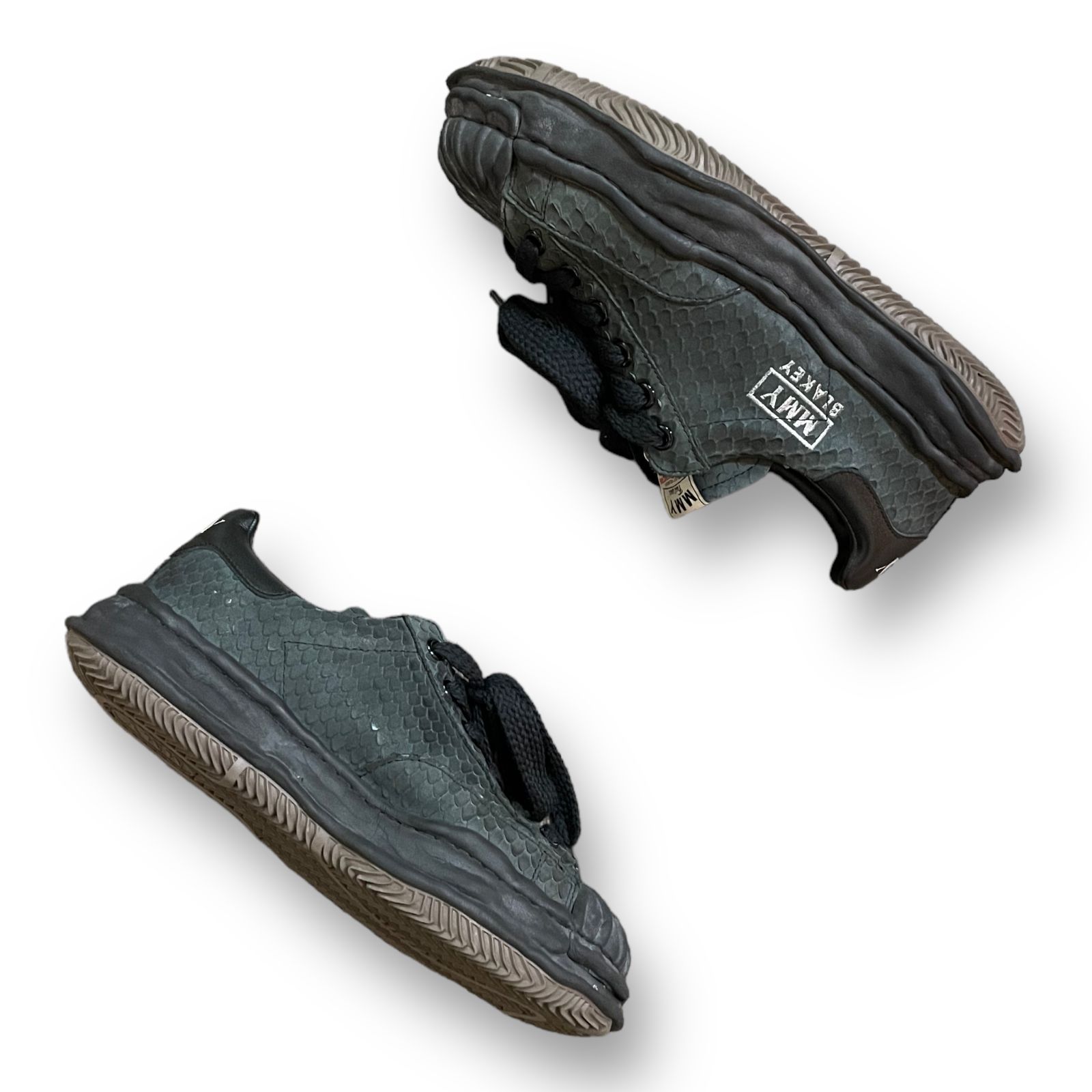 定価47300円 Maison Mihara Yasuhiro 23SS BLAKEY LOW パイソン