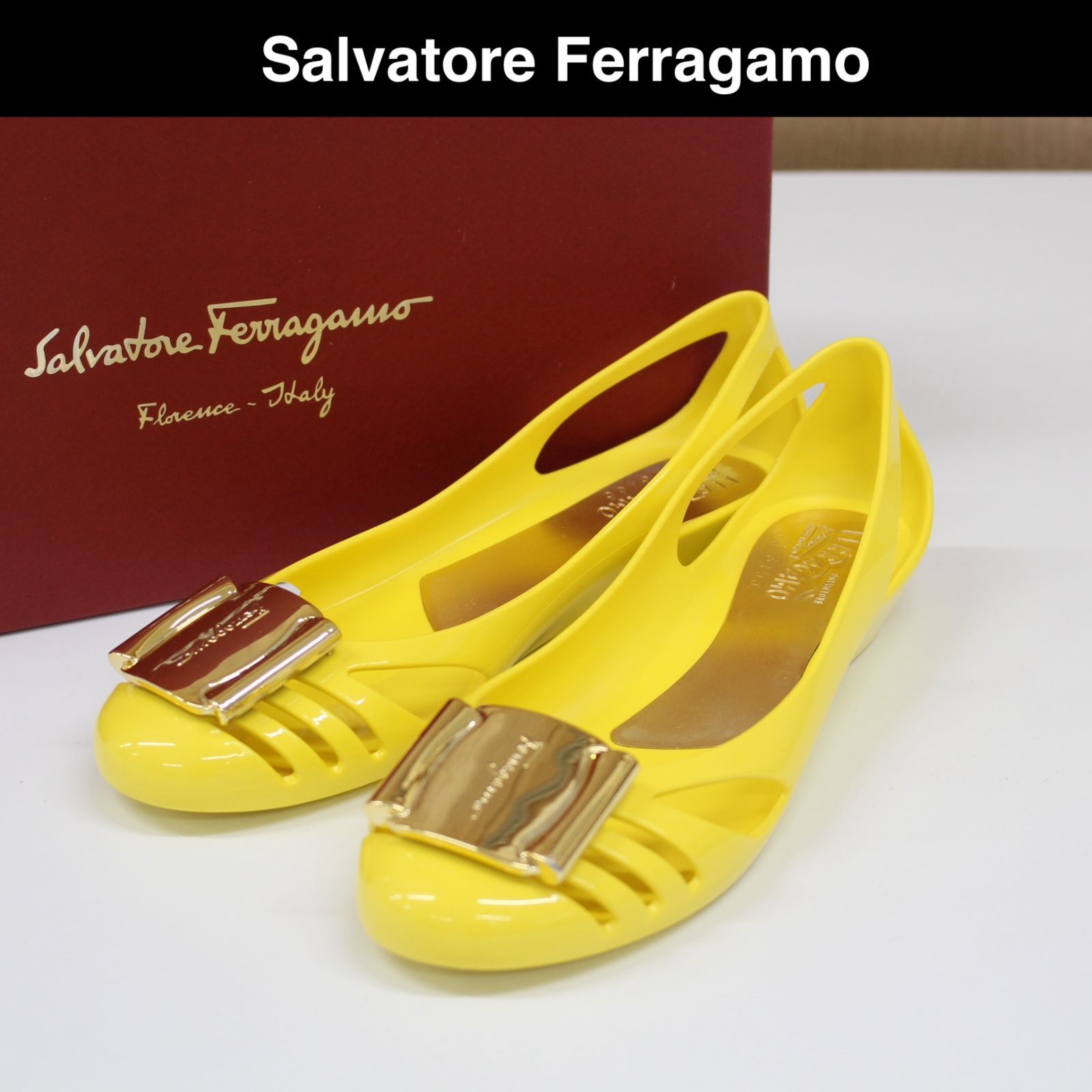 A19】Salvatore Ferragamo BERMUDA イエロー 22 - メルカリ