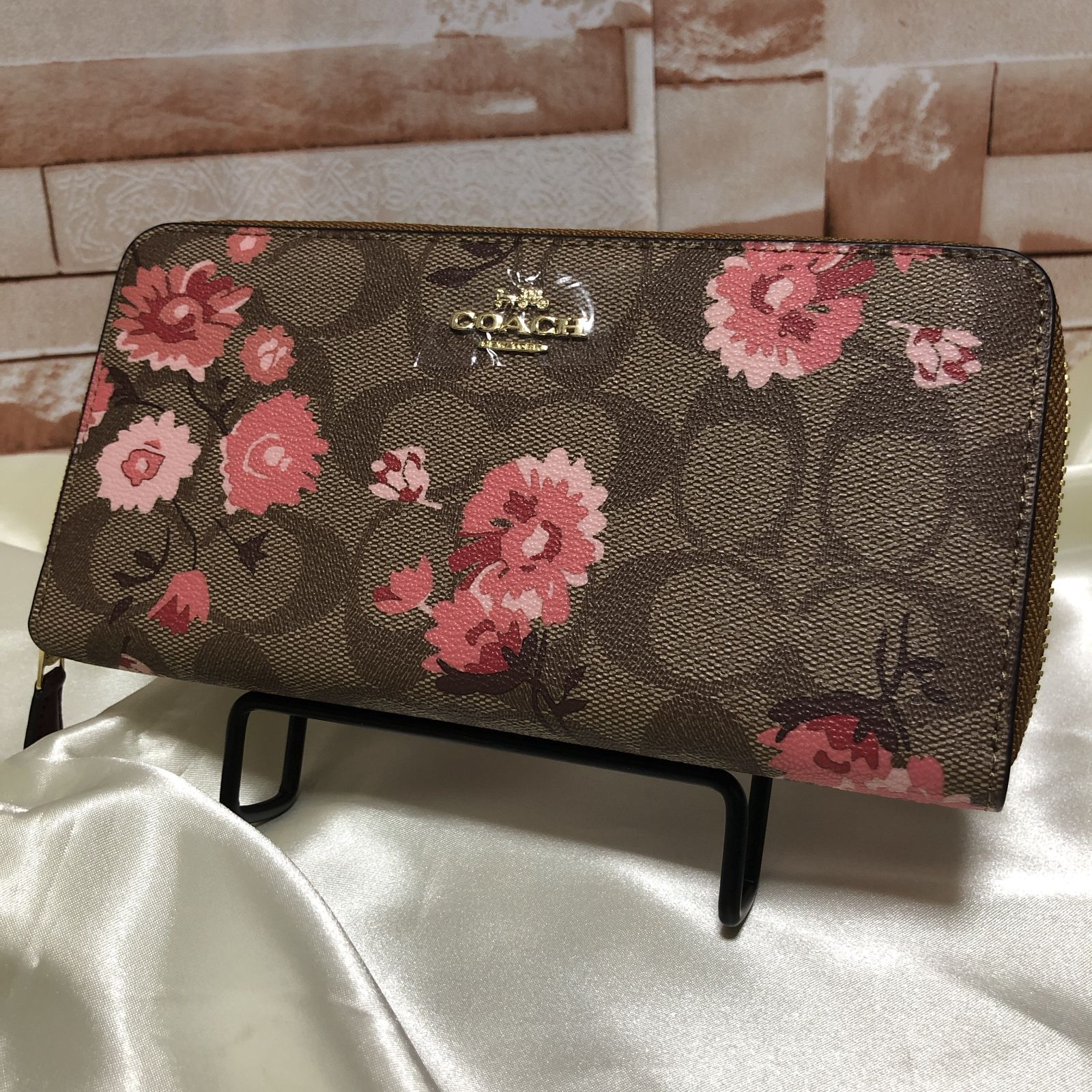 コーチ COACH 長財布 財布 シグネチャー アコーディオンラウンドジップ 