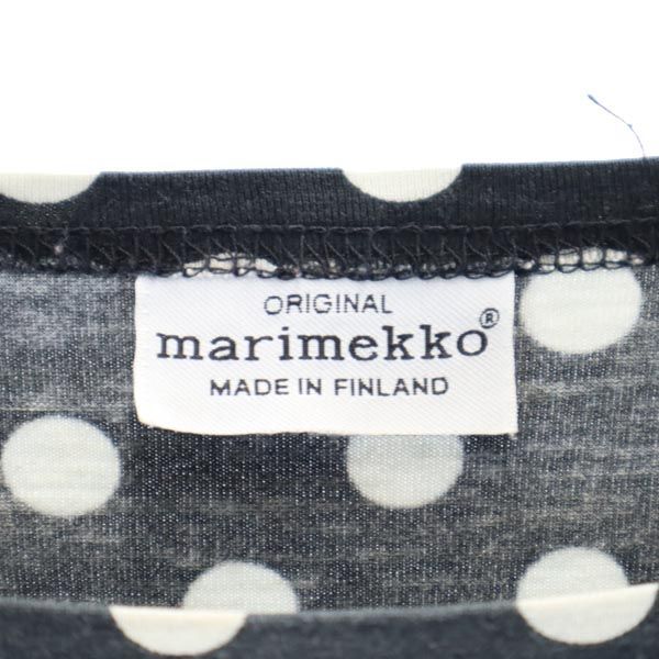 ☆美品☆【マリメッコ】ドット柄ワンピース 楽天市場】マリメッコ 七分袖 ドット柄 ワンピース M グレー系