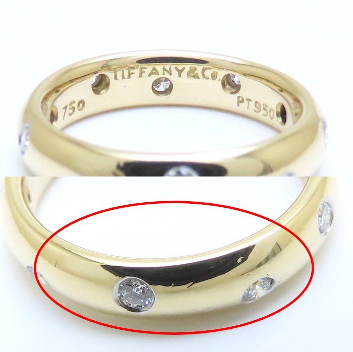TIFFANY&Co. ティファニー ドッツ リング 指輪 10Pダイヤモンド