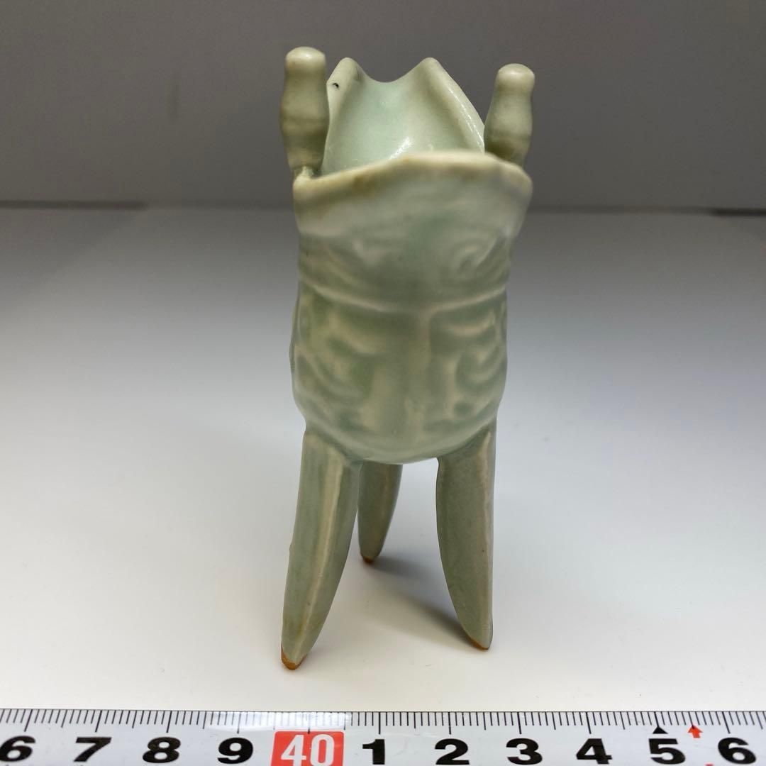 中国古玩　青磁しゃく　高さ9.3㎝　東Y6-0708① 中国古玩 青磁しゃく 高さ9.3㎝ 東Y6-0708① - メルカリ