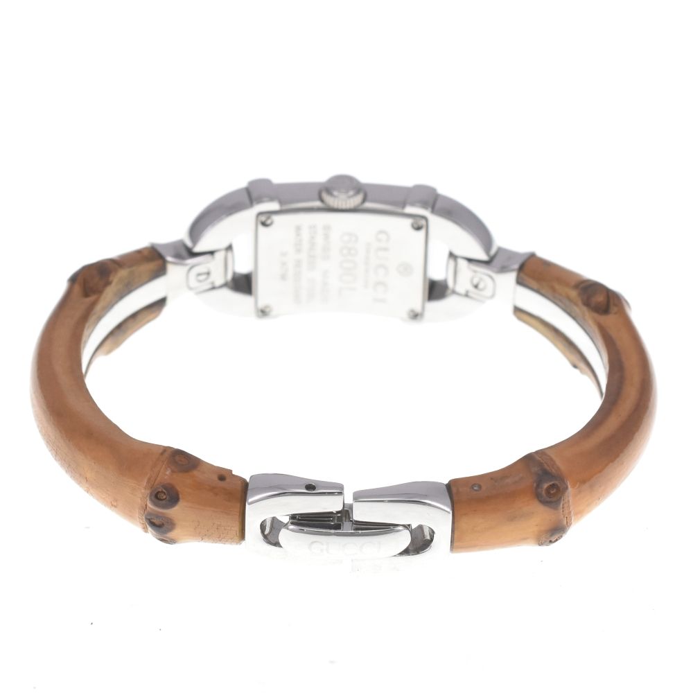 美品　GUCCI グッチ 6800L バンブーバングルウォッチ 11471452_2.jpg