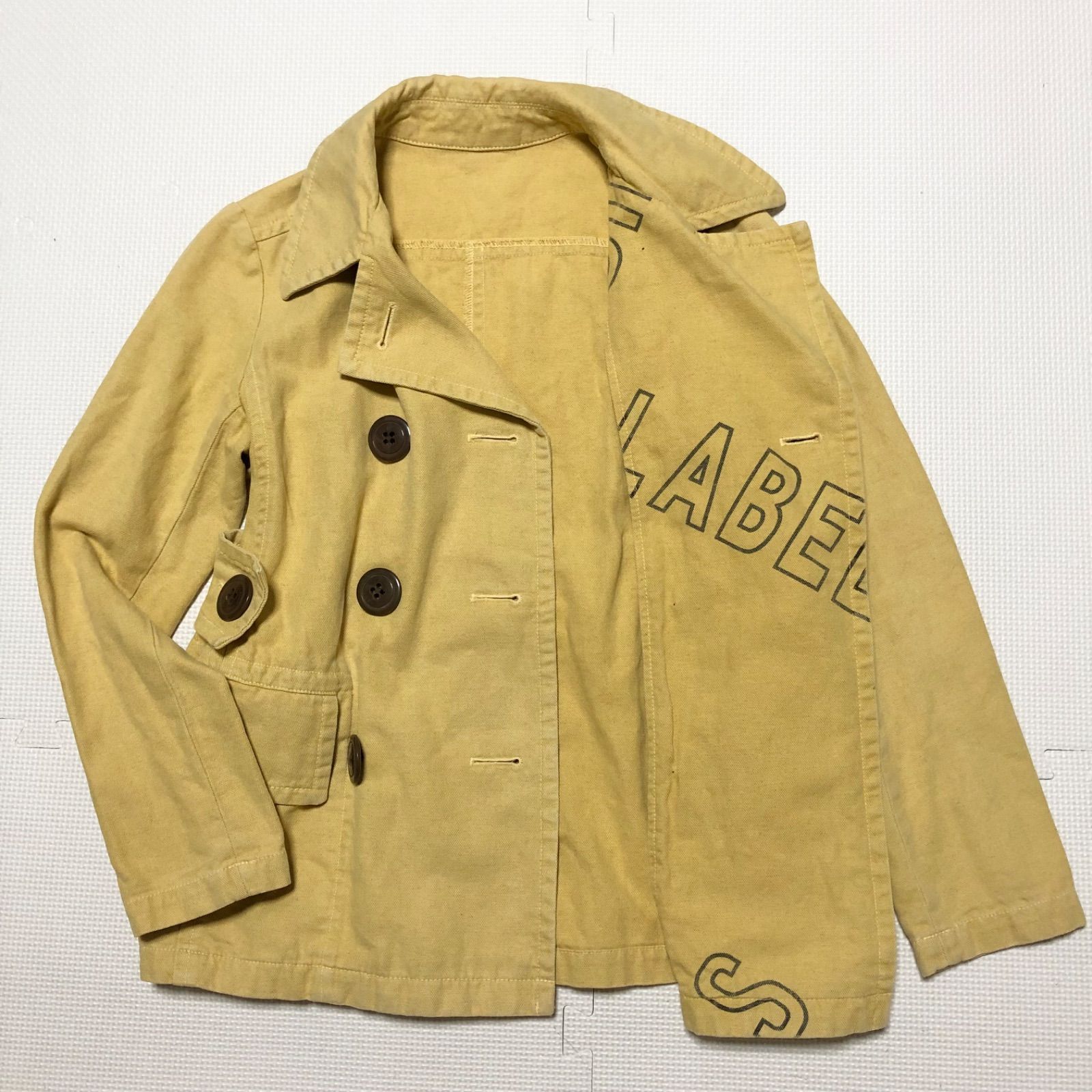 美品✨BURBERRY　ブルーレーベル　アンゴラ混　ツイード　ピーコート　38 バーバリーブルーレーベル ピーコート ツイード ヘリンボーン