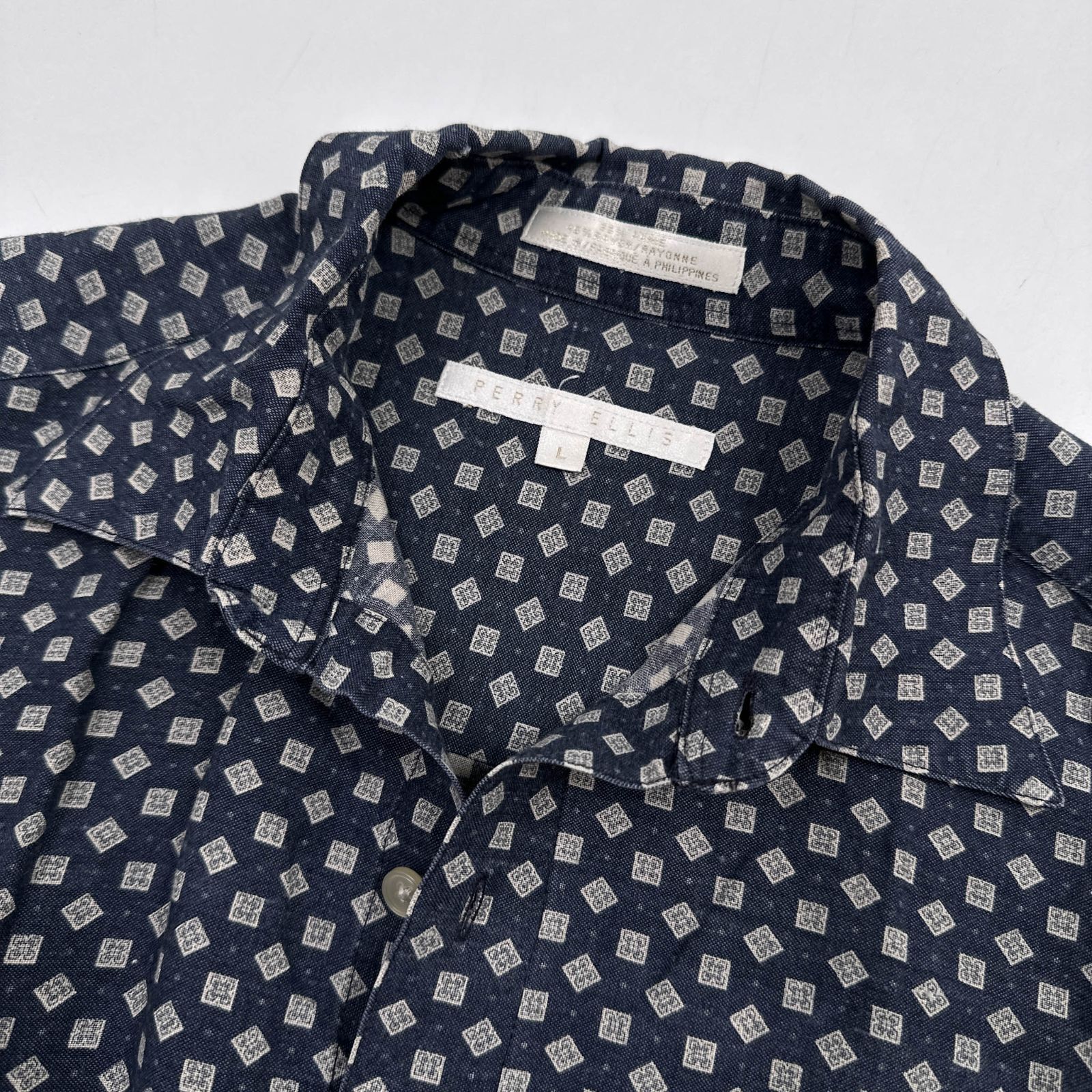 90s ペリーエリス Perry Ellis シャツ レーヨン 90s PERRY ELLISペリー