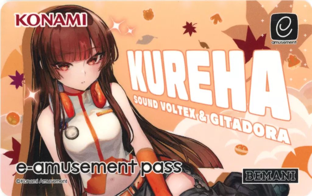 e-amusement pass 紅刃 中古】キャラカード 紅刃 e-amusement passカード 「BEMANI」 BEMANI秋