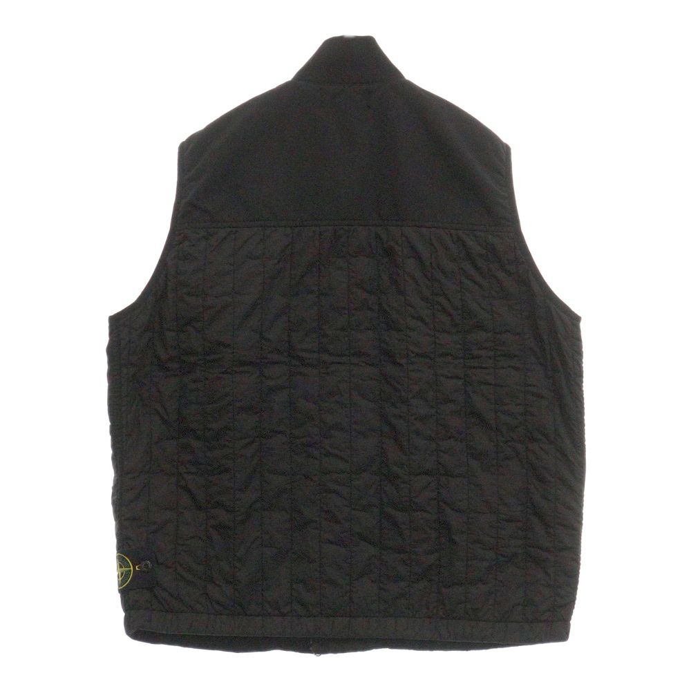 STONE ISLAND (ストーンアイランド) STELLA VEST キルティング パテッド ステラベスト マルチポケット ライトジャケット  ブラック 8015G0231