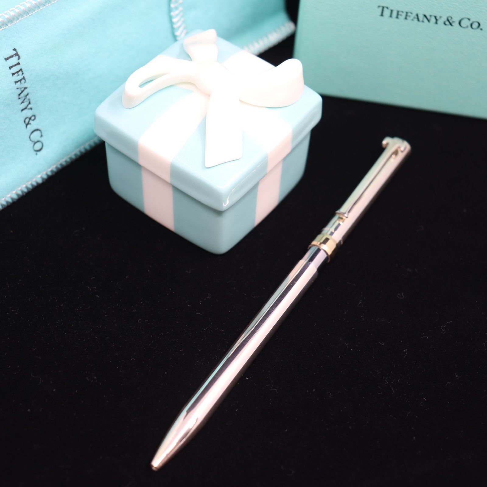 ティファニー Tiffany & Co. ボールペン ティファニーブルー リボン