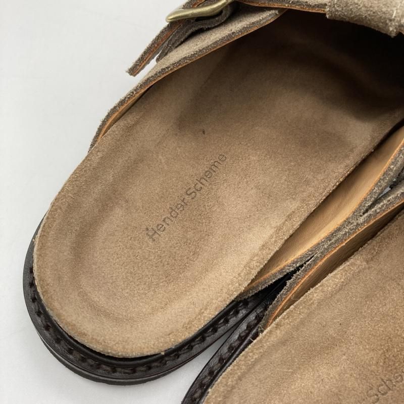 Hender Scheme エンダースキーマ サンダル Hender Scheme buggs suede khaki beige qn-s-bug スウェード サンダル