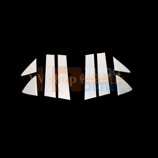 マツダ デミオ 2017年 サイド ピラーカバー パネル ガーニッシュ ステンレス製 鏡面 カスタム パーツ DEMIO 外装 1pcs 2760