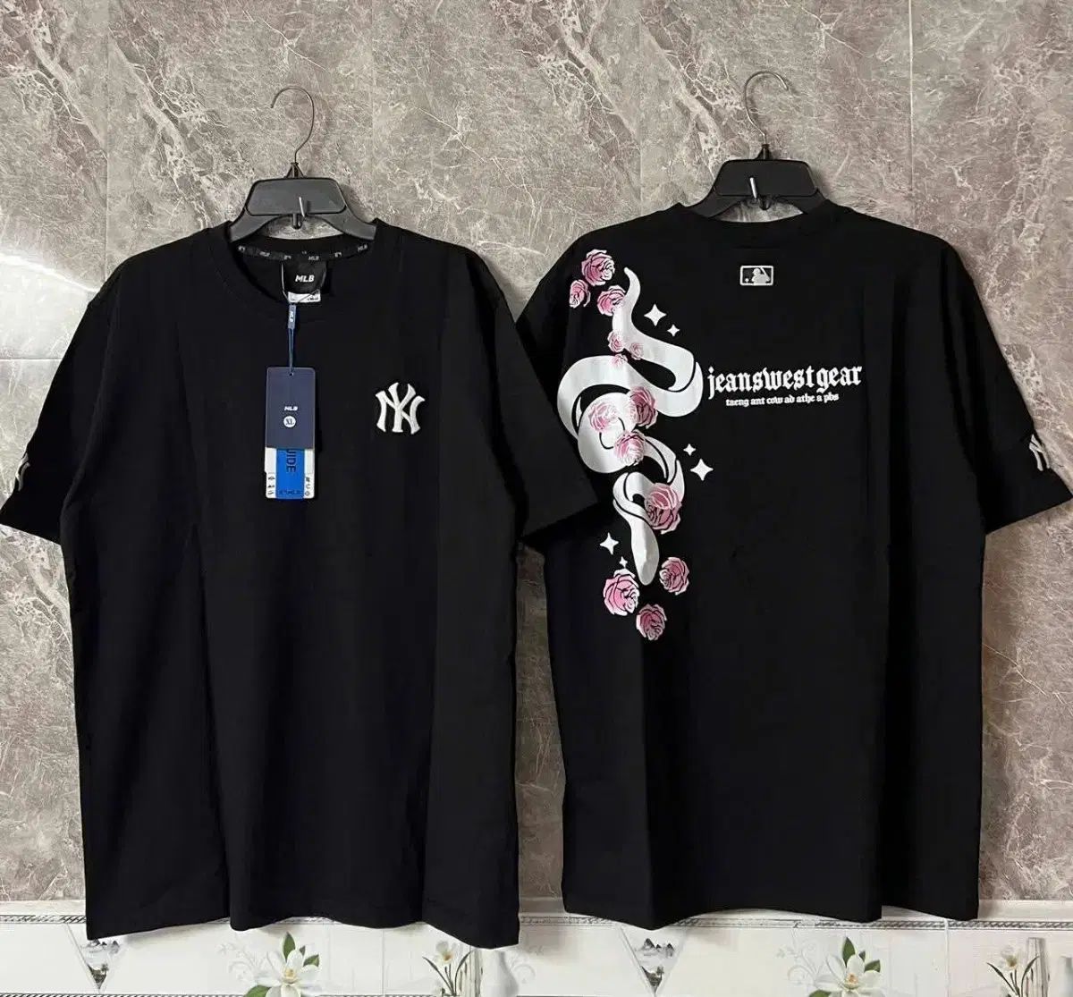 MLB ニューヨーク ヤンキース 黒 半袖 Tシャツ S M L XL - メルカリ