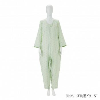 おとー ソフトケアねまき両開きファスナースリーシーズン Lサイズ グリーン106394