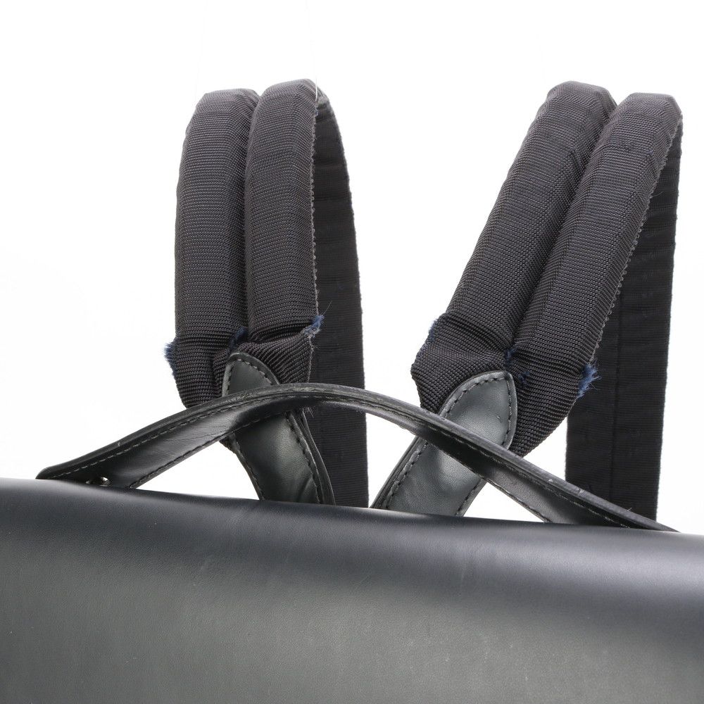 美品 ルイヴィトン ダミエ コバルト ニューポート バックパック レザー