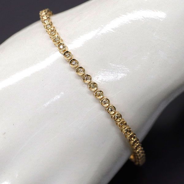 K18 天然ダイヤモンド D1.00ct テニスブレスレット K18 天然ダイヤモンド D1.00ct テニスブレスレット K18 テニスブレス