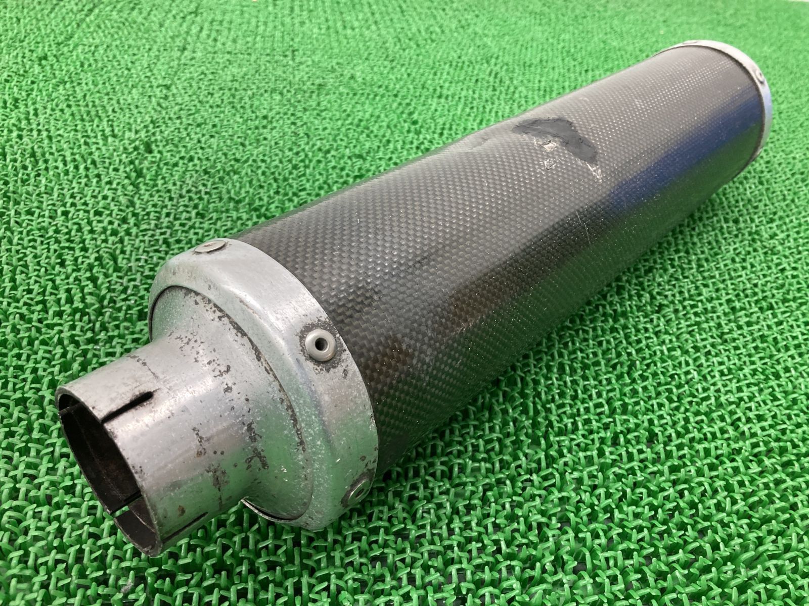 OVER製GSX400Sカタナ サイレンサーマフラー 社外 中古 バイク 部品 