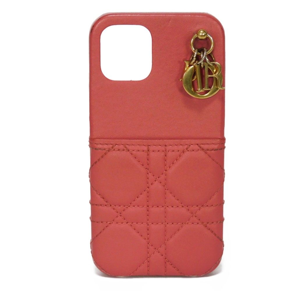 Lady Dior カナージュ ラムスキン iPhone 12 ケース-