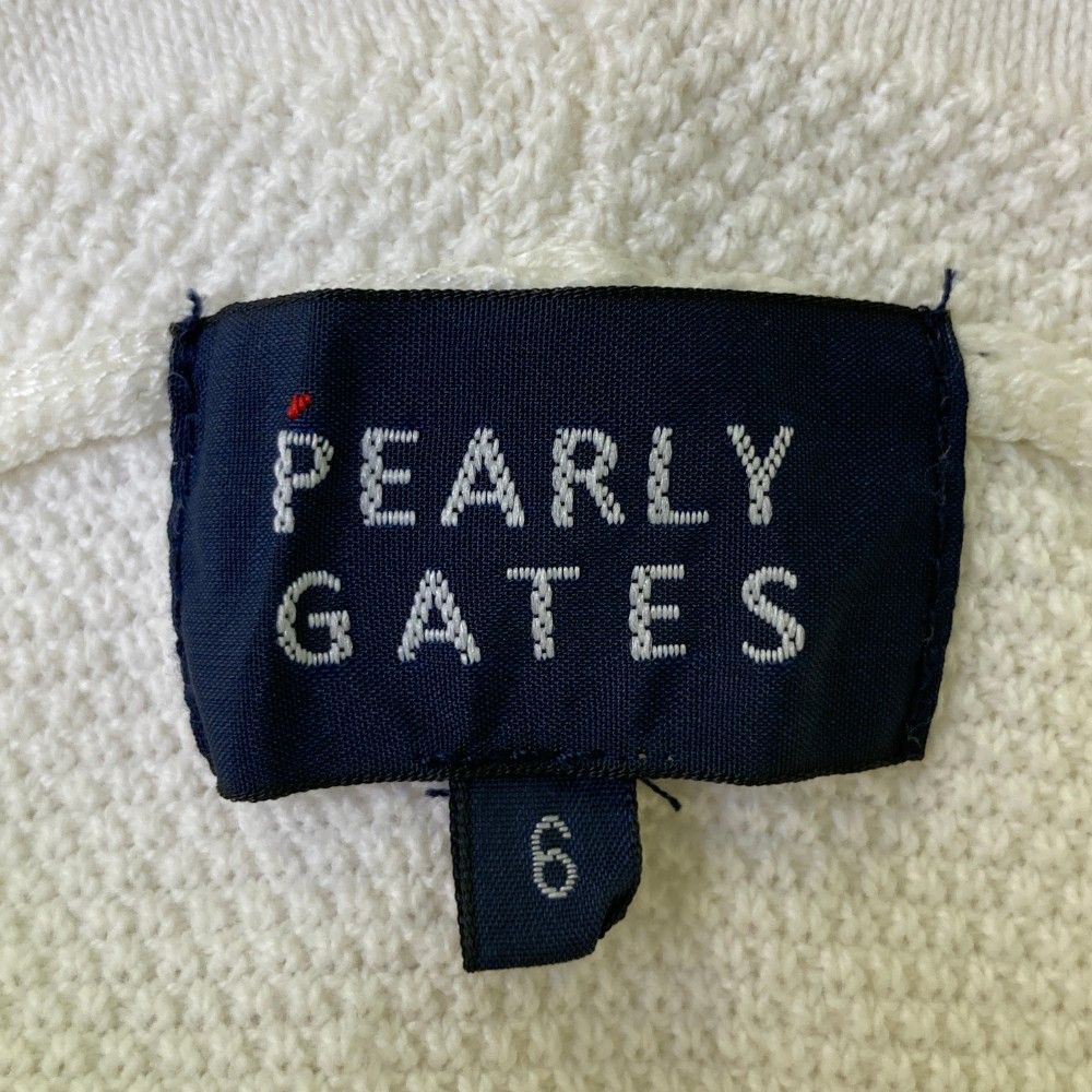 サイズ：6 PEARLY GATES パーリーゲイツ ニットパーカー ホワイト系