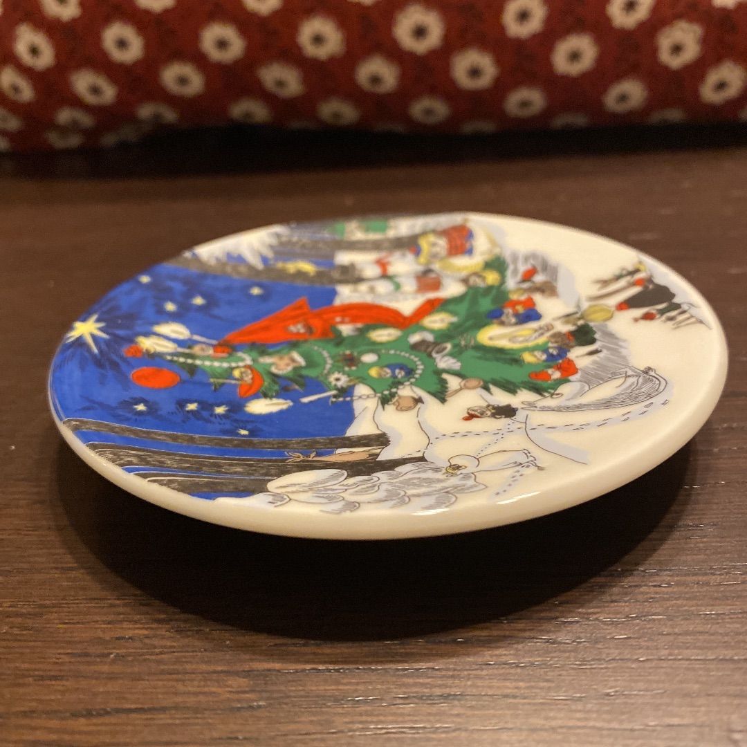 20cm 廃盤 ARABIA アラビア ムーミン クリスマスプレート 皿 - 食器
