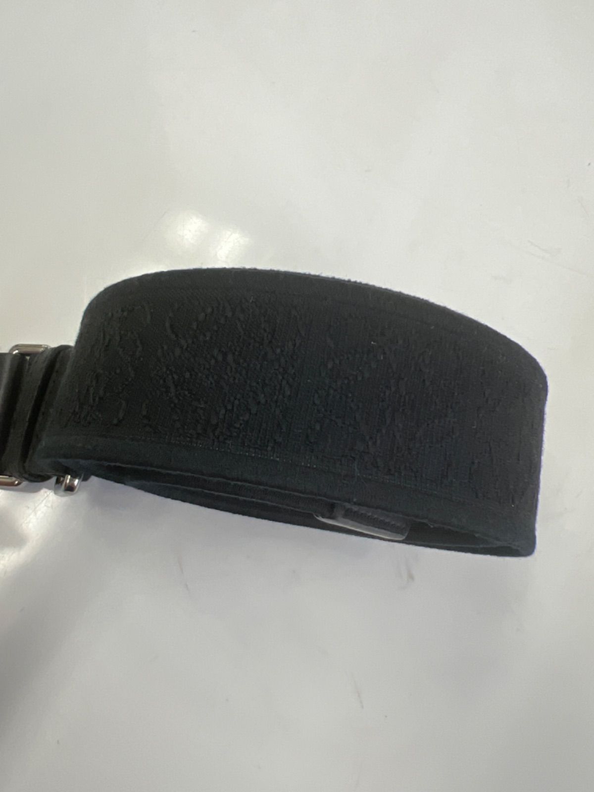 極美品 ロエベ アナグラム レザー×キャンバス ショルダーストラップ  