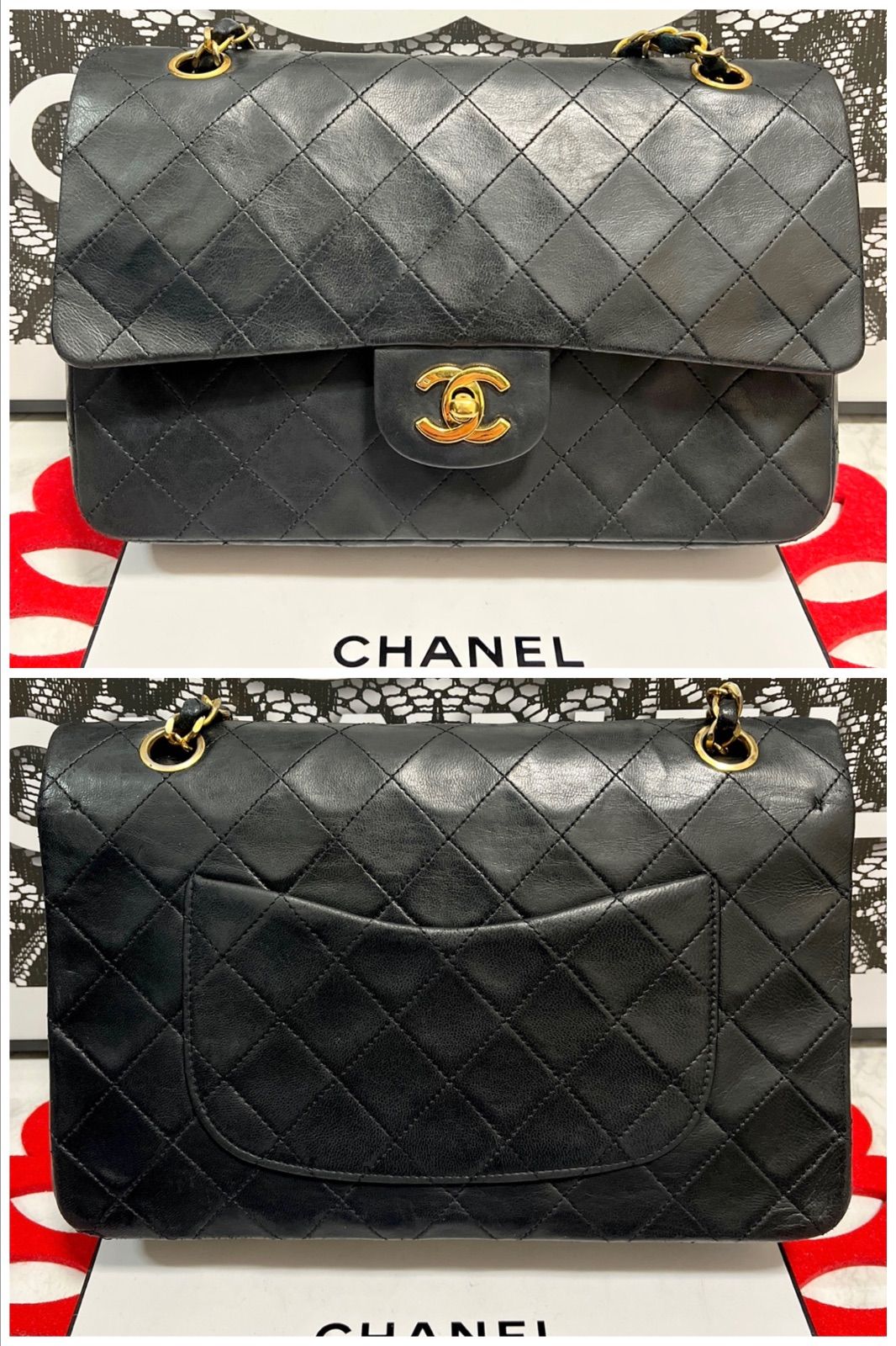 ◇◇ 超美品 シャネル CHANEL マトラッセ ヴィンテージ ダブルフラップ