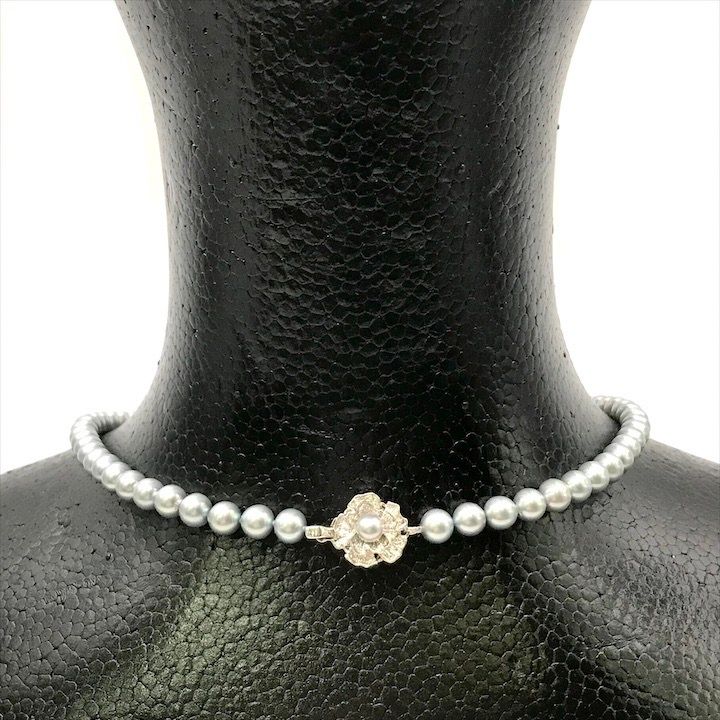 【鏡面✨極美品】あこや真珠 ネックレス 6.0-6.5 SILVER刻印 ブルー 超美品 あこや真珠 パール シルバー刻印 6.5-6.8mm 照り良好