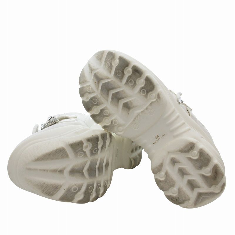 ミシェルマカロン michell Macaron YOSUKEダブルベルト厚底スニーカー