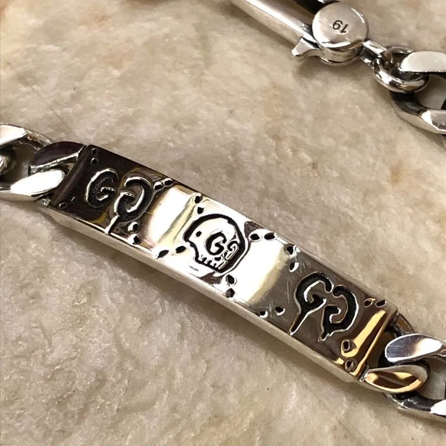 GUCCI グッチ ブレスレット ゴースト サイズ19 シルバー 925
