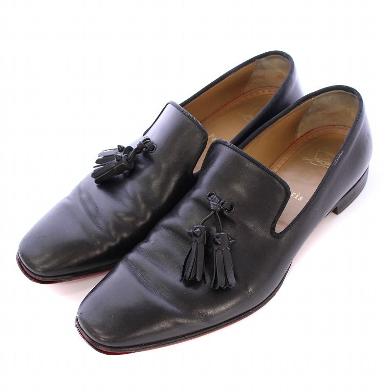 はぴ【中古品】クリスチャンルブタンサンダルオープントゥベージュ 361