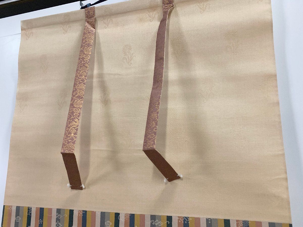 ☆太巻二重箱入【游鯉 錦鯉】熊崎辰星 真作◇絹本肉筆 共箱付 日本画