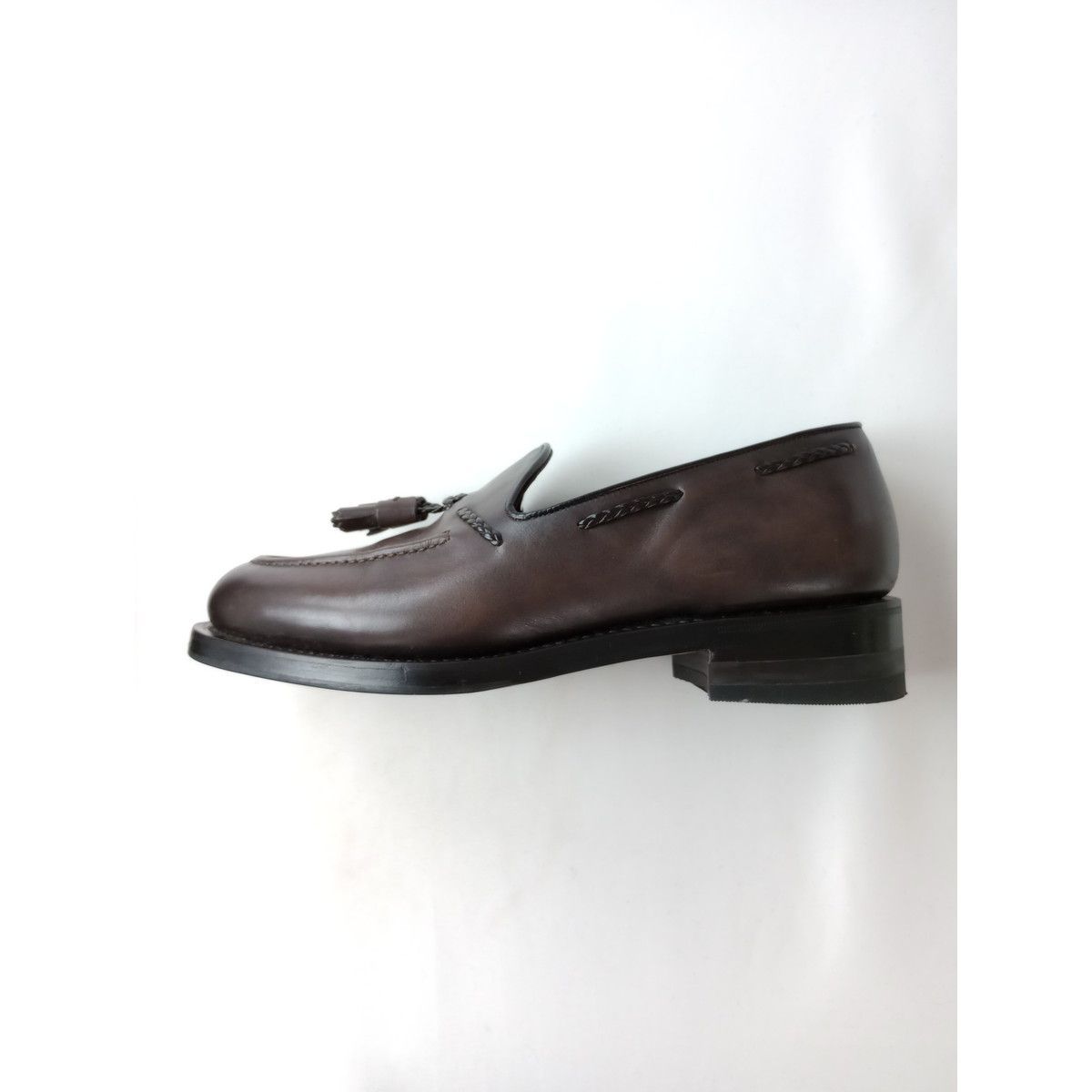 極美品 Santoni サントーニ ドレスシューズ レザー スニーカー 革靴 黒