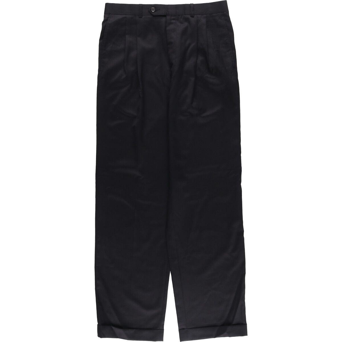 古着 ラルフローレン Ralph Lauren LAUREN ローレン TOTAL COMFORT ツータック ウールパンツ スラックス カナダ製|eaa550010