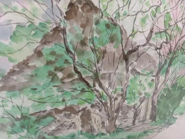 向井潤吉　リトグラフ　杏花村 向井潤吉 リトグラフ 杏花村 【公式通販】