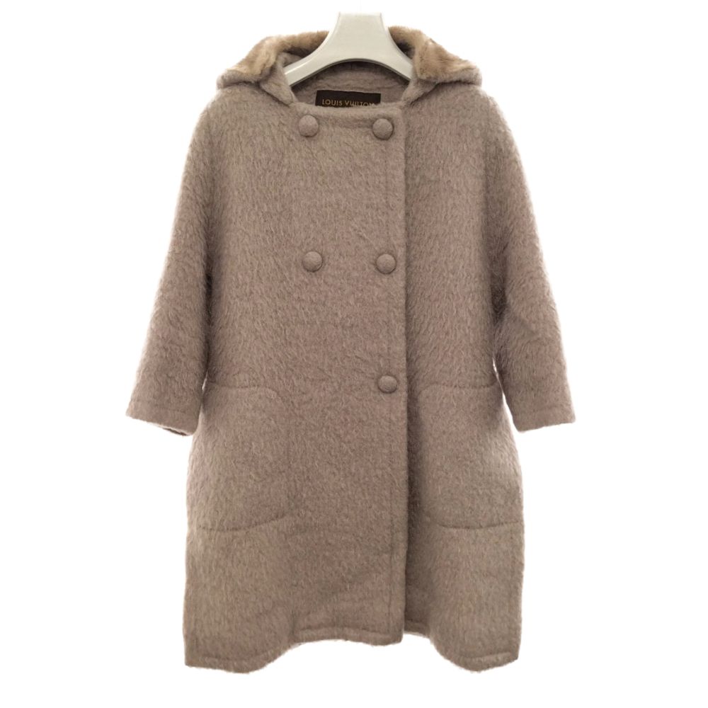 LOUIS VUITTON (ルイヴィトン) 08AW シルク ウール フード付き コート