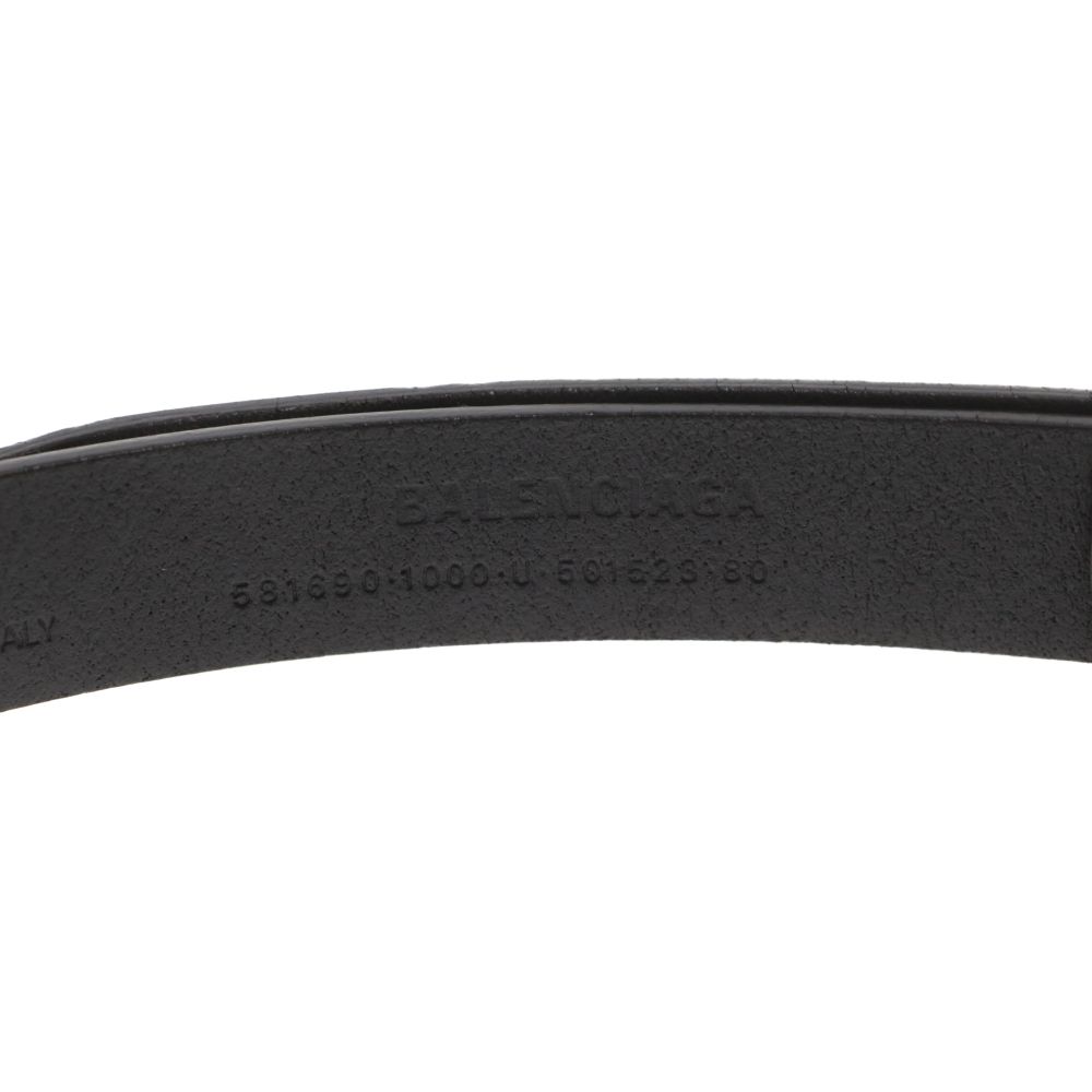 BALENCIAGA (バレンシアガ) BB Logo Leather Belt BB ロゴ レザー ...