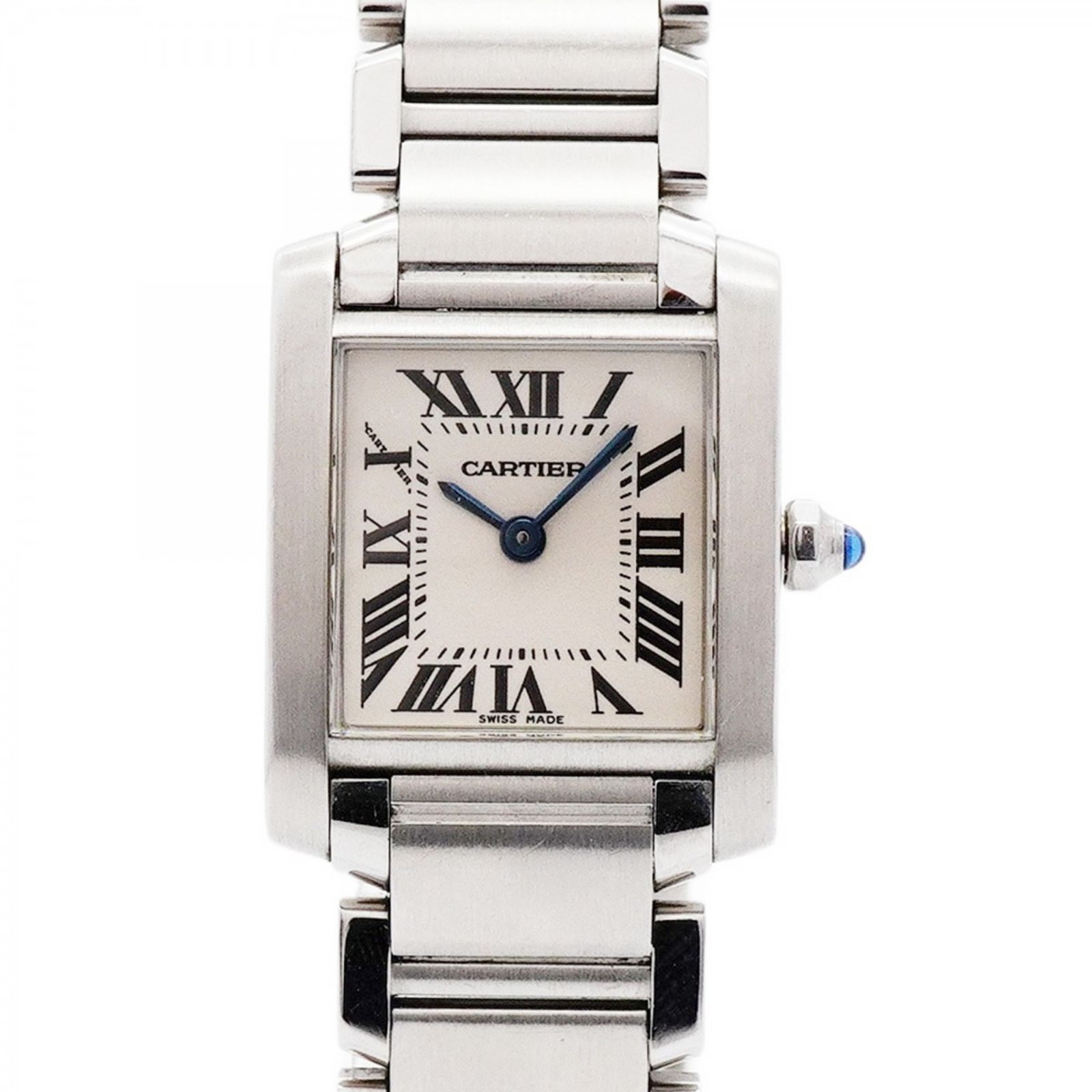 カルティエ タンクフランセーズ SM W51008Q3 白文字盤腕時計 レディース