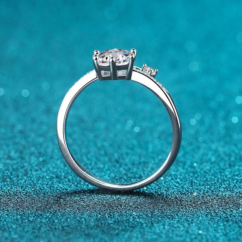 最高品質 イエロー モアサナイト 人工ダイヤ 1ct リング 指輪