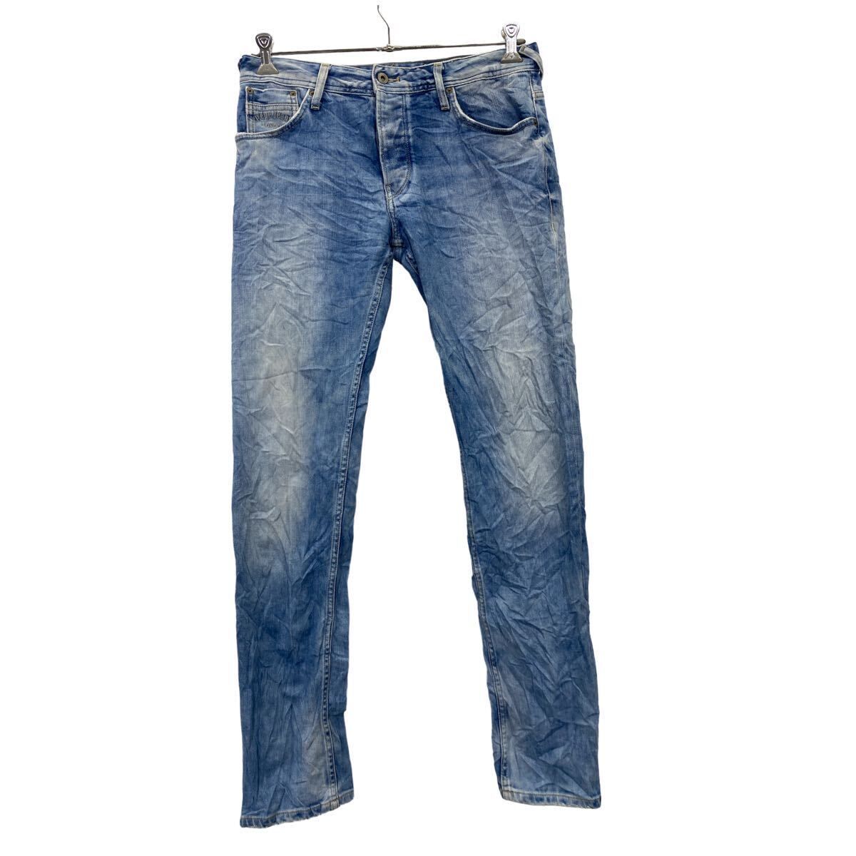 PEPEJEANS デニムパンツ W32 ぺぺジーンズ ライトブルー ボタンフライ 