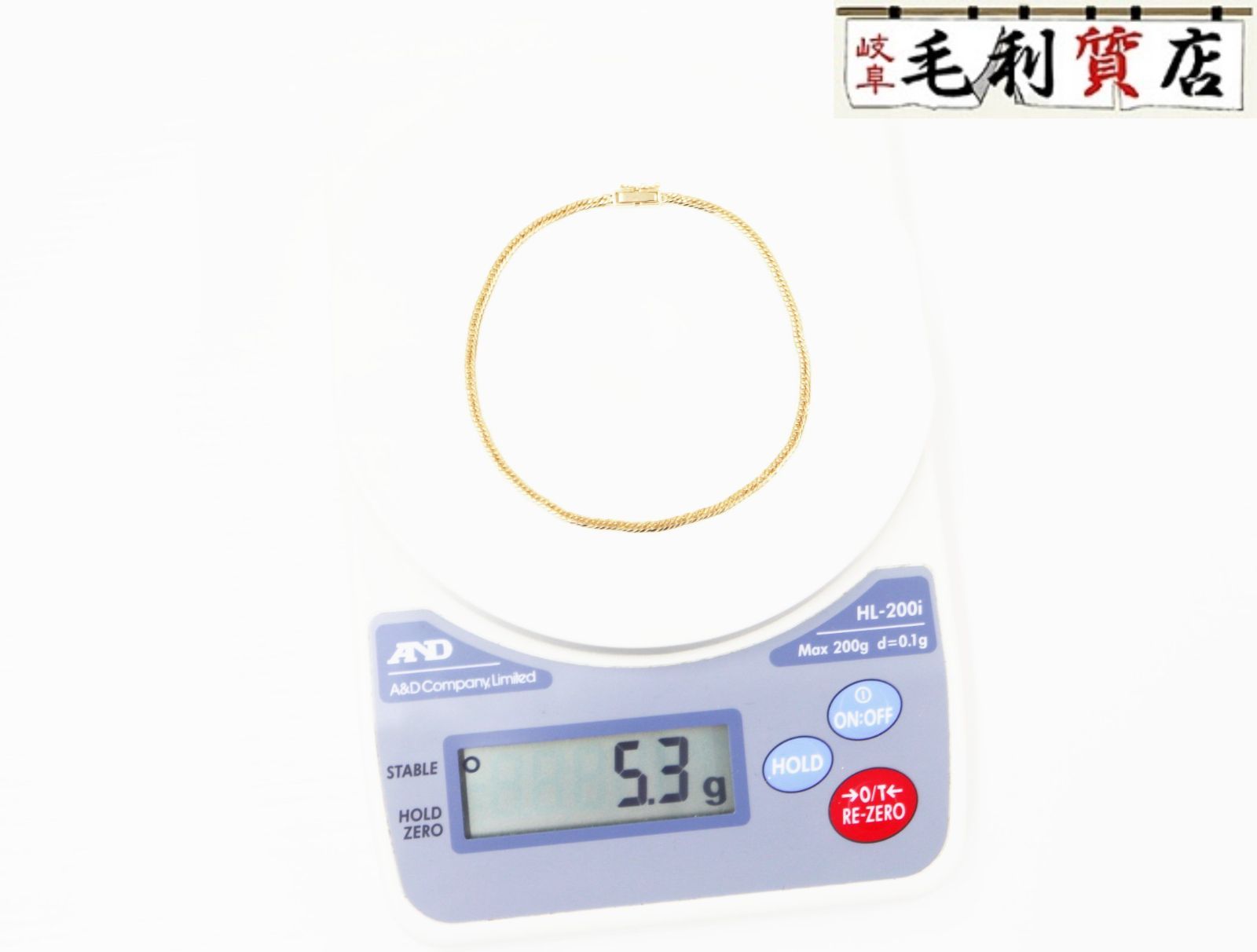 K18 キヘイ 喜平 アンクレット 6面ダブル 5.3ｇ 6メンダブル18金 イエローゴールド 750 YG ジュエリー