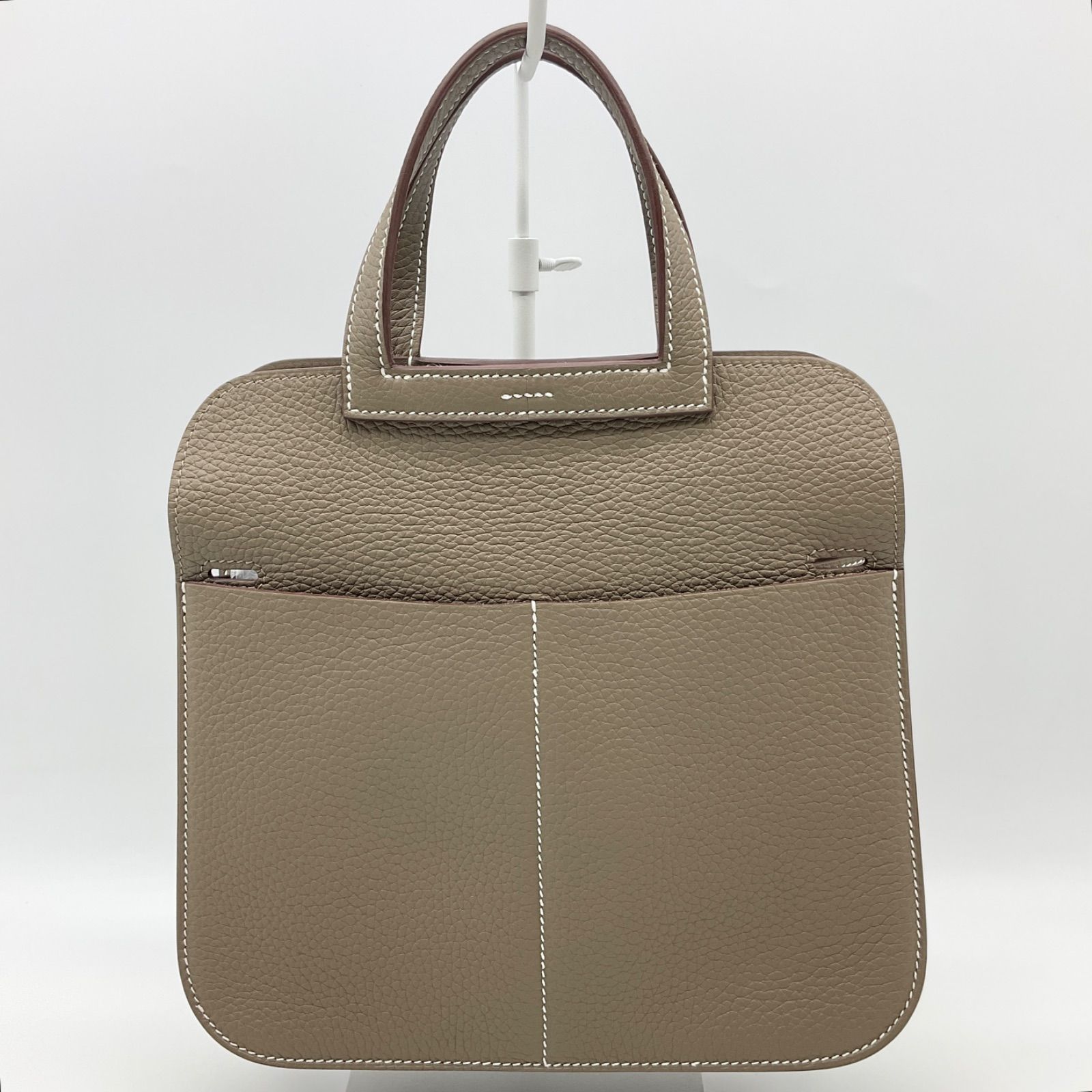 HERMES エルメス アルザン25 エトゥープ ゴールド金具 トリヨン