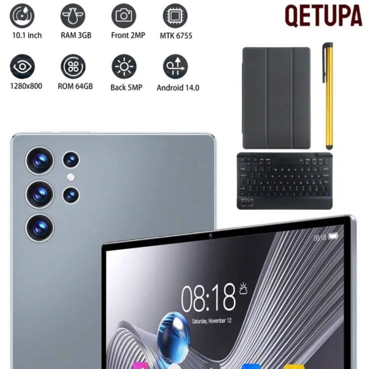 未使用 Android 14 Qetupa 10.1インチ 1)Qetupa 10 1インチ M19 Android 14 タブレット 4GB RAM+64GB