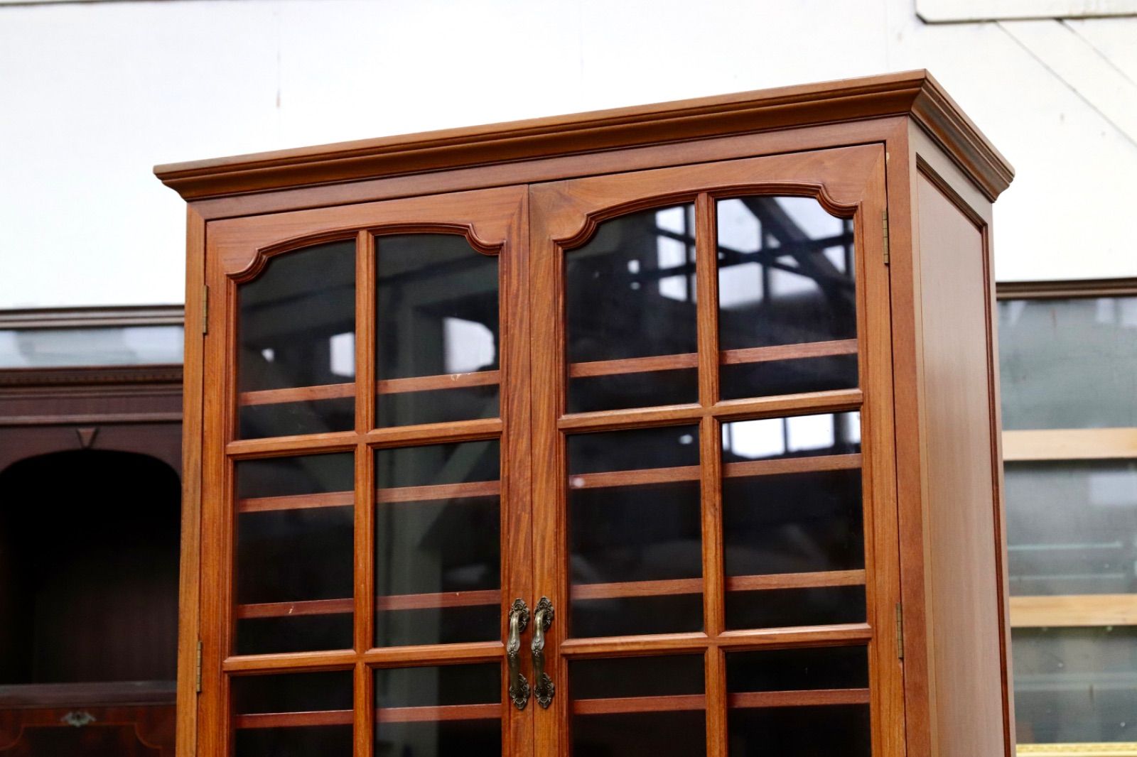 GMIS287 中国美術 唐木家具 家具 本棚 書棚 飾り棚 キャビネット ブックキャビネット 書斎 棚 民藝 アンティーク