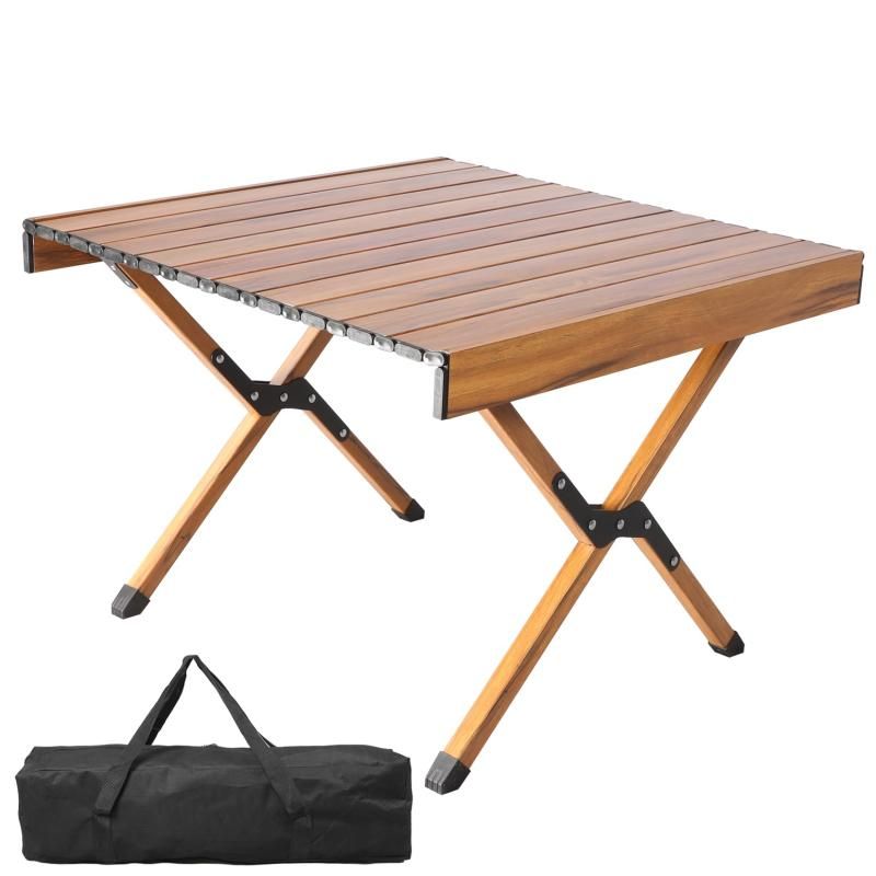 YOGOTO アルミテーブル アウトドアテーブル ロールテーブル 折り畳み式