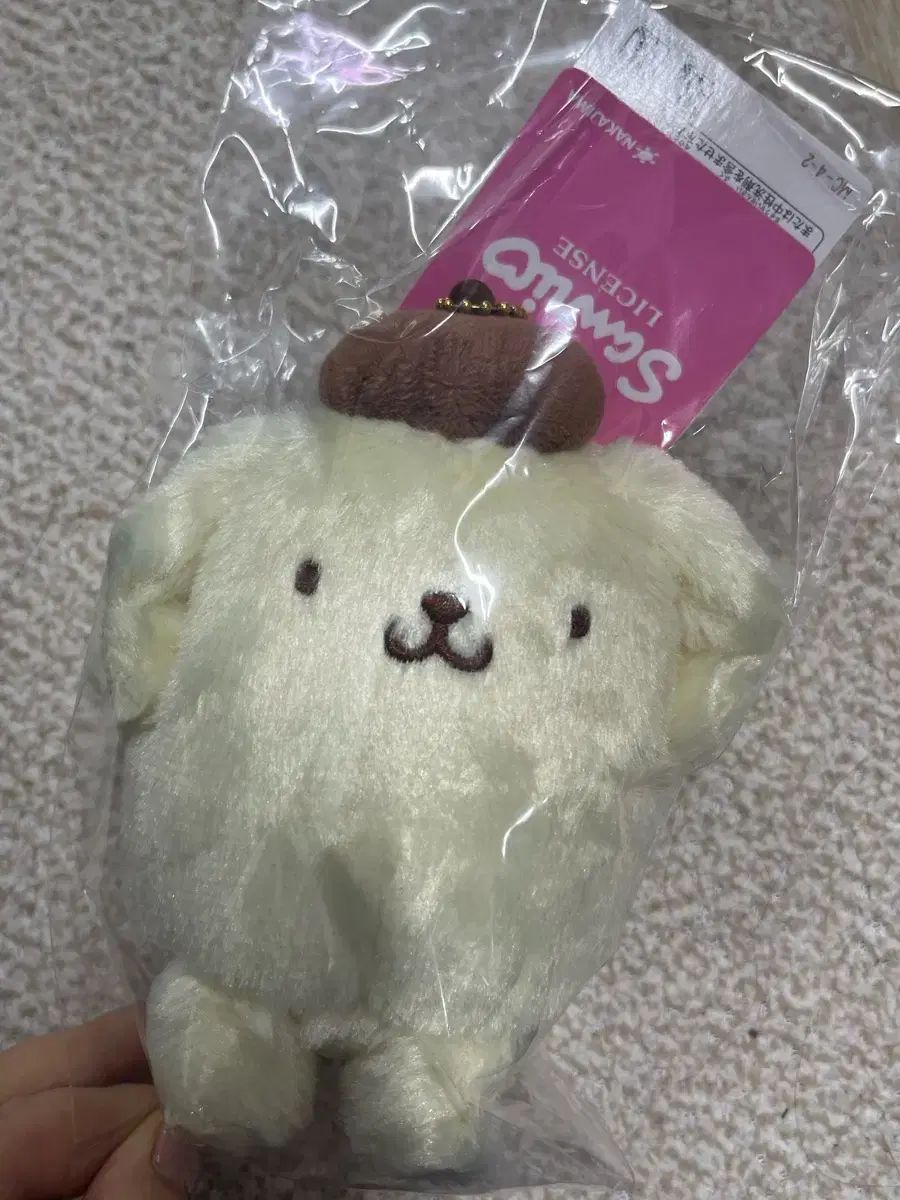 ポムポムプリン サンリオ キーホルダー ぬいぐるみ キーホルダー