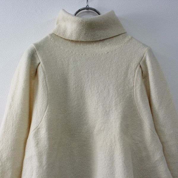 45R フォーティファイブアール 縮絨ウールのタートルネックニット  