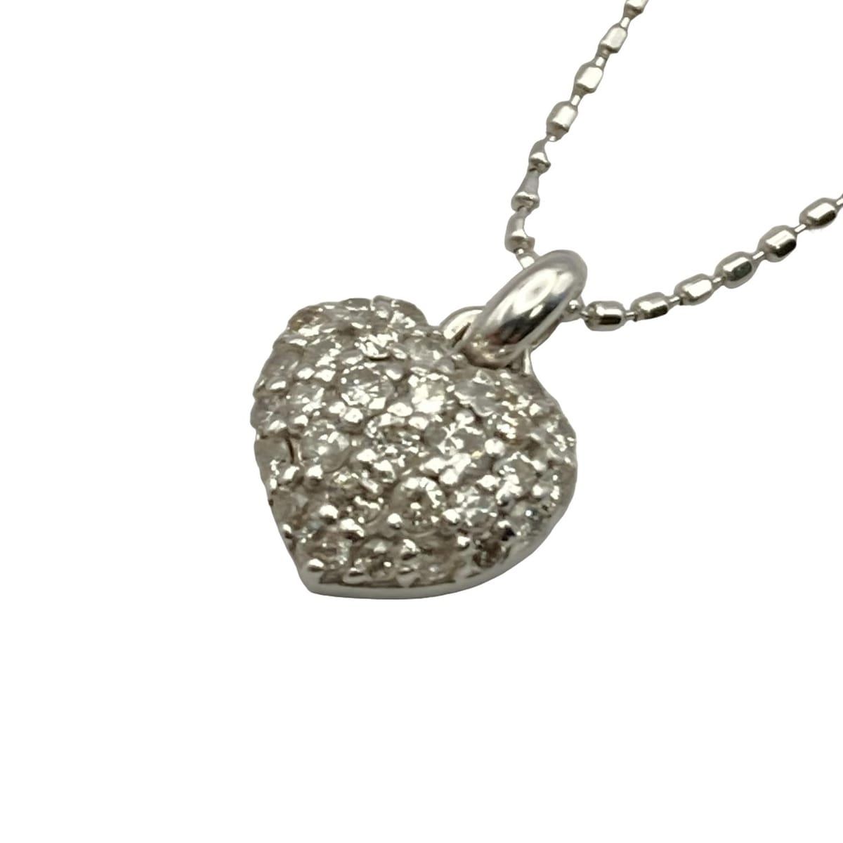 jour en jour ネックレス　K18WG ダイヤモンドネックレス jour en jour ネックレス K18WG ダイヤモンドネックレス - メルカリ